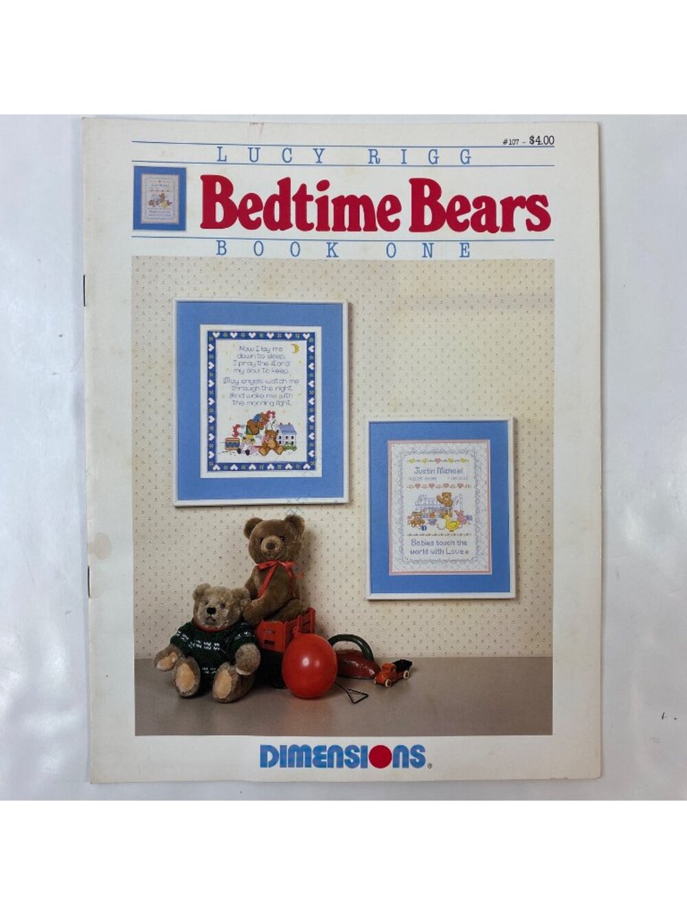 Lucy Rigg Bedtime Bears Book One Cross Stitch Pattern Kit